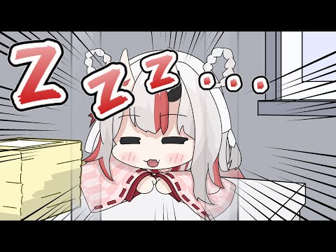 【手描き】サイン描きの監禁部屋でも寝るお嬢　【ホロライブ/百鬼あやめ】