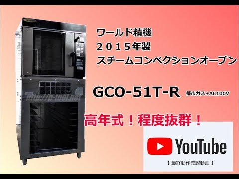 食品機会プロツール：ワールド精機 スチームコンベクションオーブン GCO 51T R 最終動作テスト