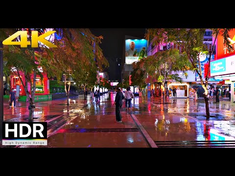 Rainy Night Walk in Siam Square - Bangkok 2023 [4K HDR]