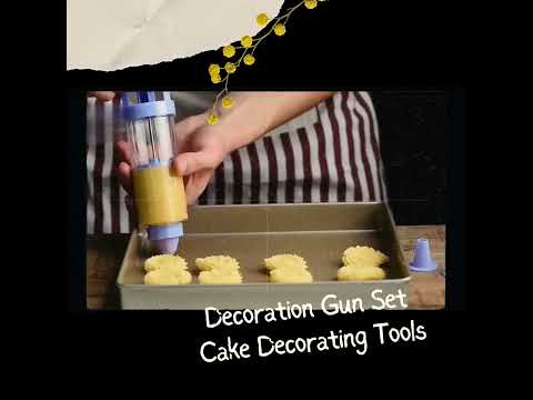 Decoration Gun Set Cake Decorating Tools Dessert Decorator #cakedecoratingtools #cakedecorating