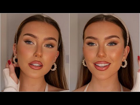 everyday winter makeup routine ❄️✨ glowy, flushed skin & sparkly eyes