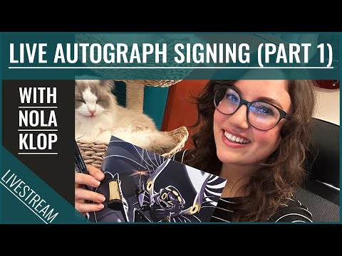 LIVE Autograph Print Signing with Nola Klop - Voice Actor of V from Murder Drones (PART 1)