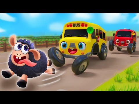 Animal Family Bus Song | Hide & Seek Song | Learn Animals Names | Nursery Rhymes & Kids Song