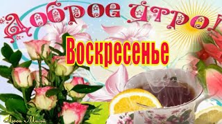 ☕Воскресенье Доброе Утро ! Красивая Песня ! С Добрым Утром воскресного дня Музыкальная открытка .