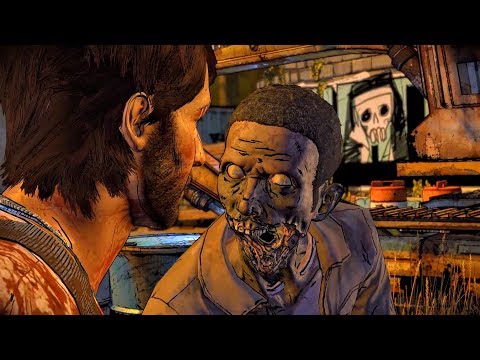 Javier Does Zombie Guts Disguise Trick (Walking Dead | Telltale Games)