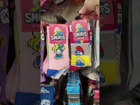 DOLLAR TREE Shop With Me SMURF SOCKS!  June 27, 2024