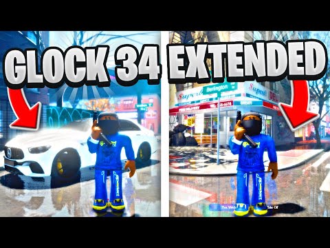 SLIDING ON OPPS WITH THE NEW GLOCK 34 EXTENDED IN THIS BRONX ROBLOX HOOD GAME