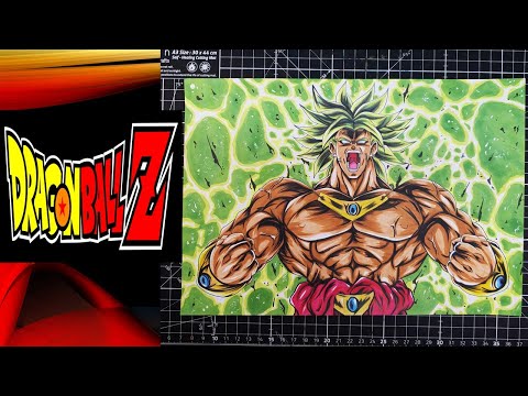 Drawing Broly The Legendary Super Saiyan [Dragon Ball Z]