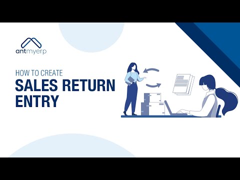 Create Sales Return Entry | CRM Sales Module | AntMyERP- English