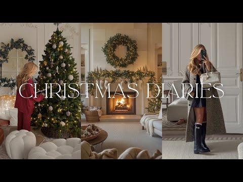 Christmas Diaries 🎄✨ Putting Up The Christmas Tree & Decorating, Hermès Unboxing & Shopping!