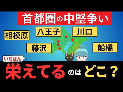 【首都圏の中堅争い】船橋、川口、八王子、相模原、藤沢を都会度で徹底比較！！