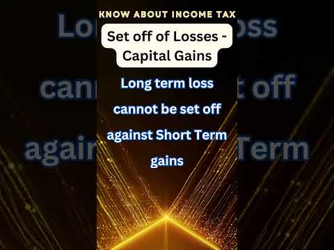 Capital Gains Loss Set off |#capitalgains #capitalloss #taxfiling #itr #incometax #cainchennai #ca