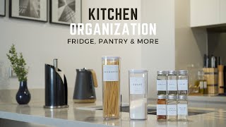 Kitchen Organization Guide (Fridge, Pantry, Spices & more) + Tour