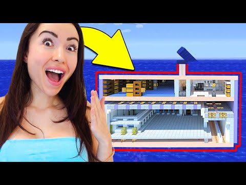 Building a SECRET UNDERWATER ROOM in Minecraft!