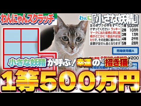 【宝くじ攻略】１等500万円。わんにゃんスクラッチ『シンガプーラ』小さな妖精の猫が招く高額当選。