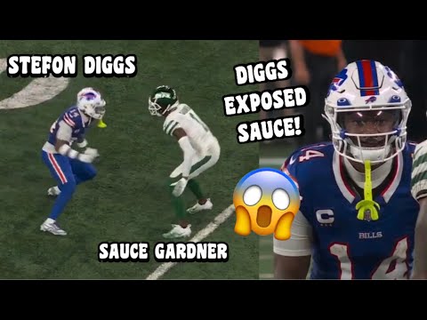 Sauce Gardner ‘EXPOSED’ Vs Stefon Diggs 😳 (WR Vs CB) 2023 Bills vs Jets highlights