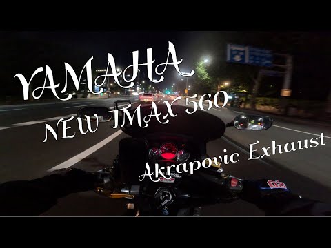 Yamaha New TMAX 560 / Akrapovic Full System / Pure Sound / Republic of Korea Guri,Seoul at night