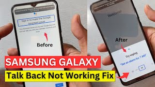 Samsung FRP Bypass Talk Back Not Working Problem Fix