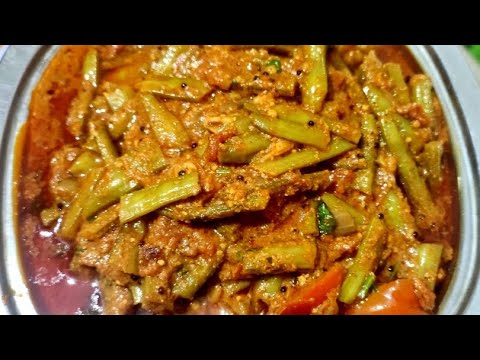 Goru chikkudu Palli Nuvvla Podi gravy Recipe/Cluster Beans Tomato curry 😋