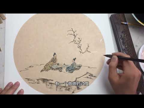 画国画遮挡处理不好画面就很碎中国书画教学Chinese painting video