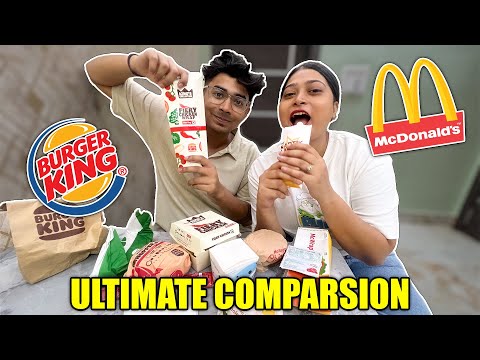 BURGER KING vs McDONALD's 🍔😱| Ultimate Comparison🤔 | Food Challenge😋