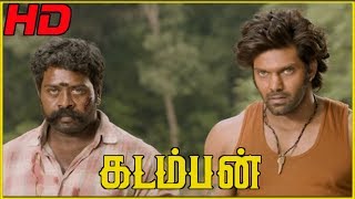 Goons fire against Arya | Kadamban Climax Scene | Arya uses elephants to fight with goons