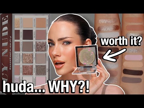 HUDA BEAUTY ICY NUDE COLLECTION... IS IT WORTH THE HYPE? ❄️ SWATCHES + HONEST REVIEW