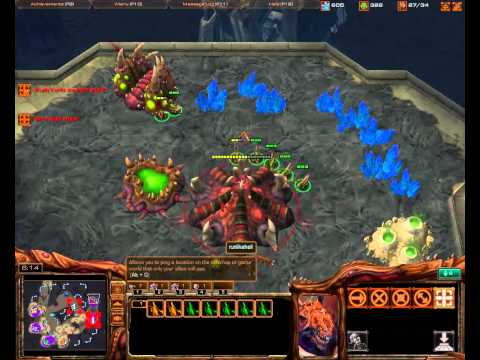 Starcraft 4v4 With Hampstar Episode 1 Part 1