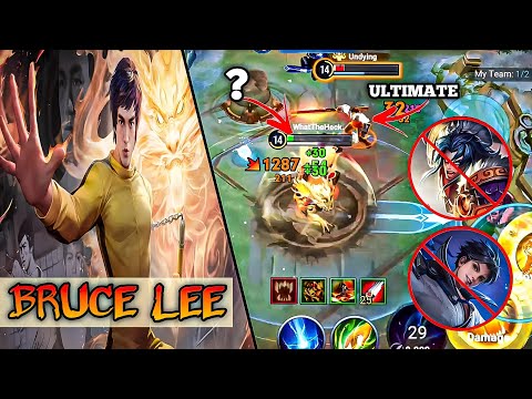 HONOR OF KINGS ( PEI ) BRUCE LEE SKIN GAMEPLAY JUNGLE DESTROYER - HOK 2024