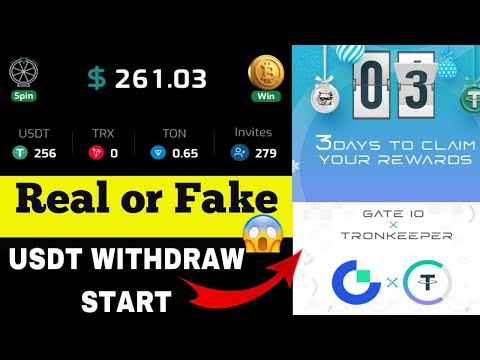 Tronkeeper new update || Tronkeeper Listing Date🤑|| Tronkeeper usdt withdraw start || #Tronkeeper 🥰