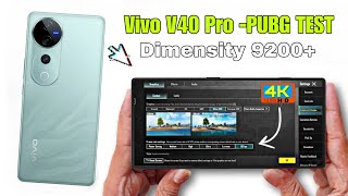 Vivo V40 Pro Pubg Test | Dimensity 9200+