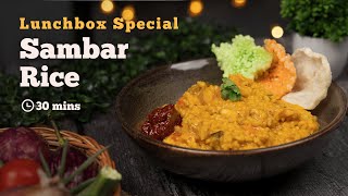 Sambar Rice | Lunchbox Special | Variety Rice | Lunchbox Recipes | Cookd