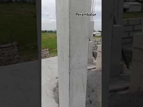 Column After Deshuttering Using Nova Formworks | Sustainable Construction in Perambalur