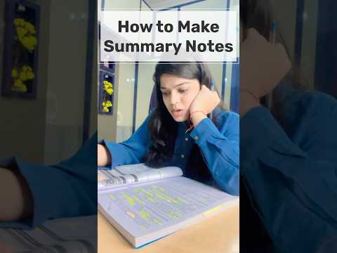 How to Make Summary Notes 📚📖 Study Motivation 🎯#studytips #ca #cs #cma