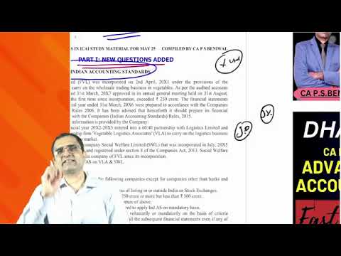 CA FINAL FR | ICAI Study Material Changes for May 2025 | CA P S Beniwal