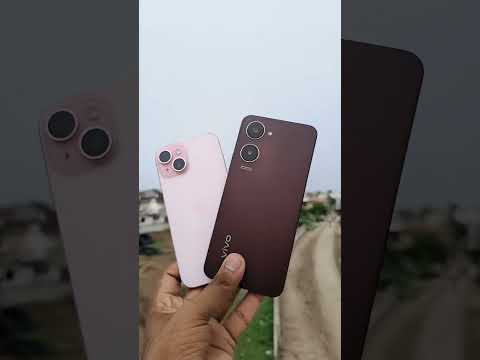 VIVO y28s Vs iPhone 15 Small Comparison #shorts