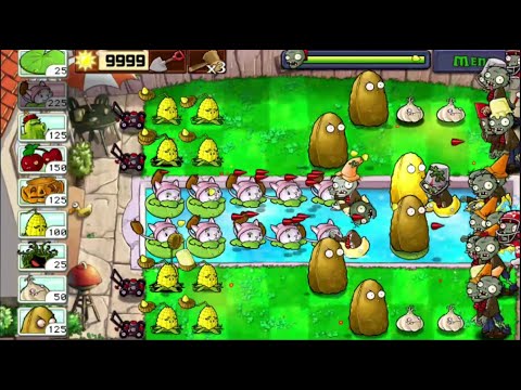 Plants vs Zombies // Survival Pool // Gameply.