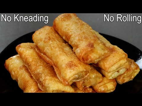 Vegetable Spring Egg Rolls Recipe | Easy Snacks at home