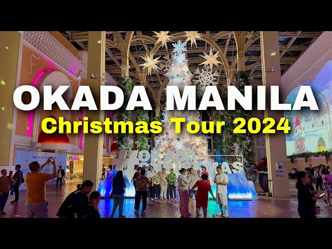 OKADA MANILA TOUR 2024 | Amazing Fountain & Christmas Village - FREE ENTRANCE FEE! | Philippines