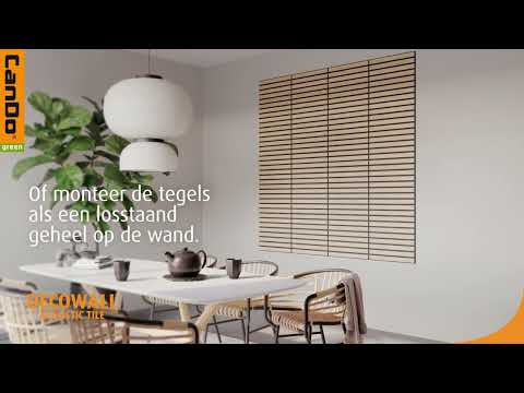 CanDo Green - Decowall Acoustic Tile - de sfeervolle decoratie voor wand en plafond