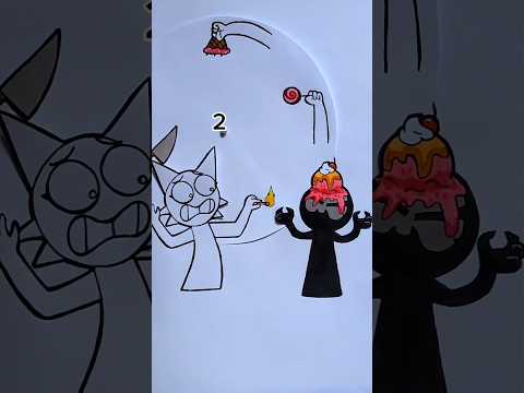 Wenda × Mr Black| Incredibox Sprunki #art #sprunki #shorts