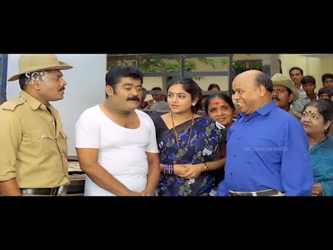 Dudde Doddappa Kannada Movie Comedy Scenes - Jaggesh, Bank Janardhan, Mohan, Lahari