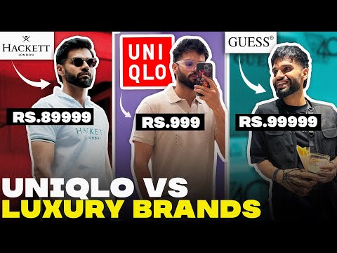 UNIQLO vs LUXURY Men Clothing Stores Of India | UNIQLO Summer Haul For Men | BeYourBest San Kalra​