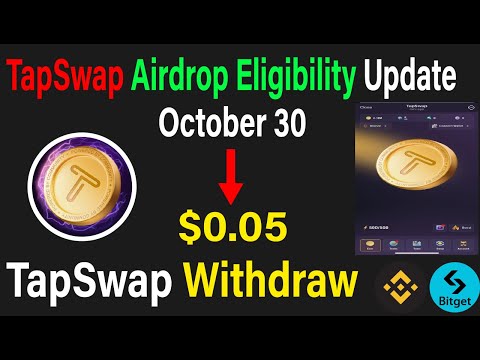 TAPSWAP New Update | TAPSWAP Airdrop Listing & Withdraw | TAPSWAP Price Prediction | #crypto  #blum