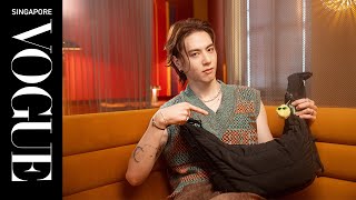 Yugyeom shows Vogue Singapore his tour essentials