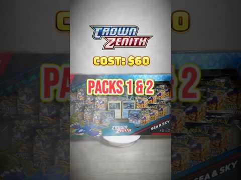 Packs 1 & 2 | Pokémon Crown Zenith Premium Collection Sea & Sky Unboxing