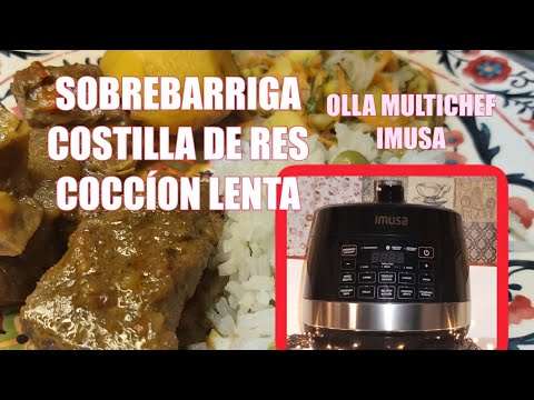 ✅️ DELICIOSO Estofado de sobrebarriga🔥 costilla de res  cocción lenta olla multichef #cocina