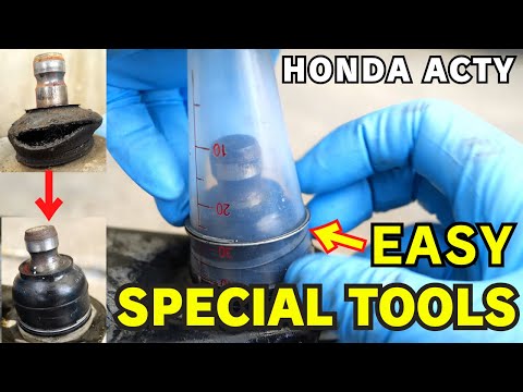 Honda Acty Kei Truck. Replace ball joint boot easily.