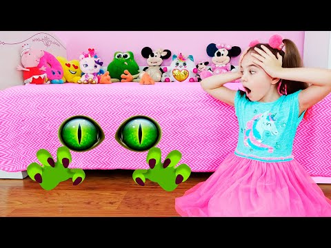 Monsters Under The Bed - Mommy I'm So Scared | Kids Stories Nick and Poli