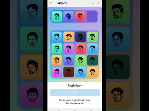major ⭐ oct 7th puzzle 🧩#major #majorpuzzledurov